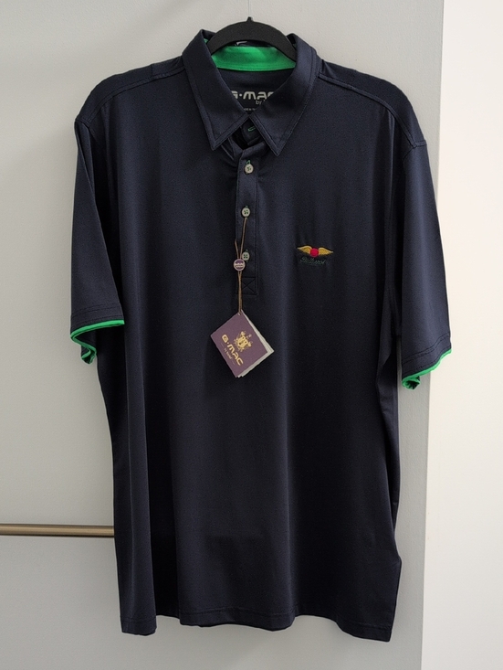 Kartell Other - Baltusrol G-MAC by Kartell Men's Dark Navy Polo with Green Trim